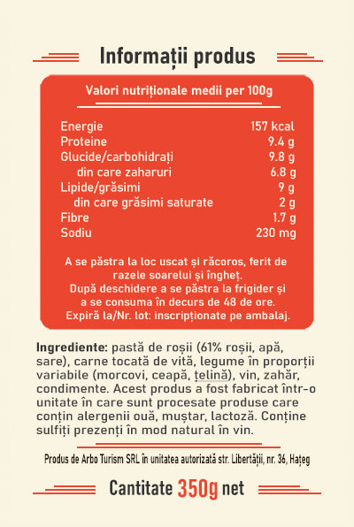 Sos ragu bolognese (350 g)